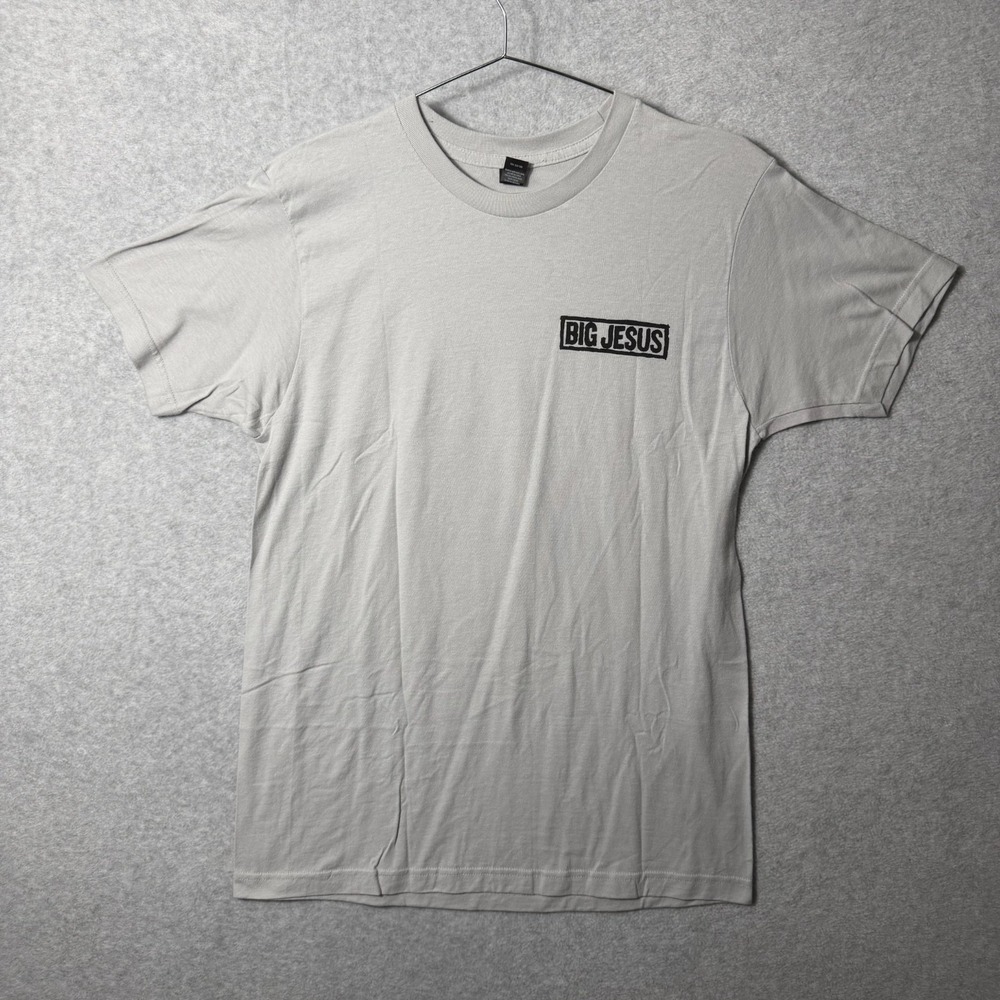 Big Jesus Band T-Shirt Light Grey Medium Tultex Volume Turned To 11 Spinal Tap